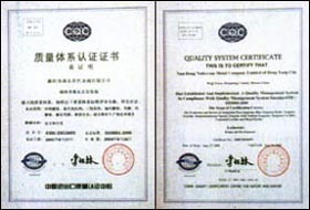 ISO9001質(zhì)量認(rèn)證證書